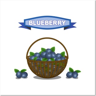 Blueberry Basket Posters and Art